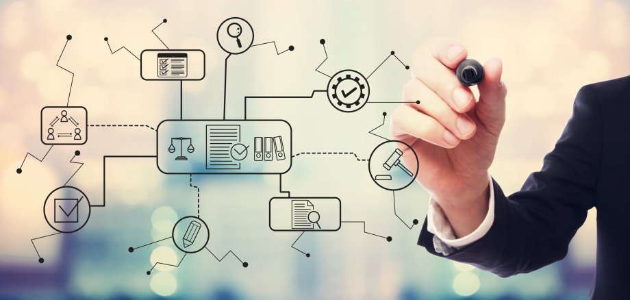 Compliance theme with businessman